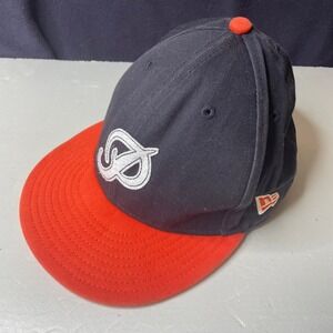 Primitive New Era 59FIFTY‎ Fitted Hat Baseball Cap Black Orange Size 7 3/4